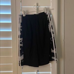 Adidas Black and White Athletic Shorts